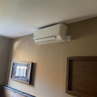 Air conditioning unit on wall