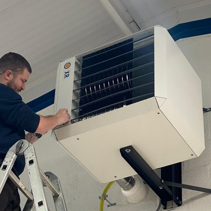 Air conditioning ventilation system install