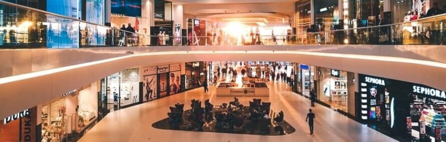 shopping centre interior