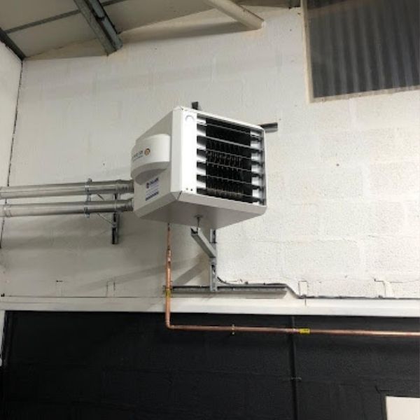 Winterwarm Gas Fired Heater in fitness gym