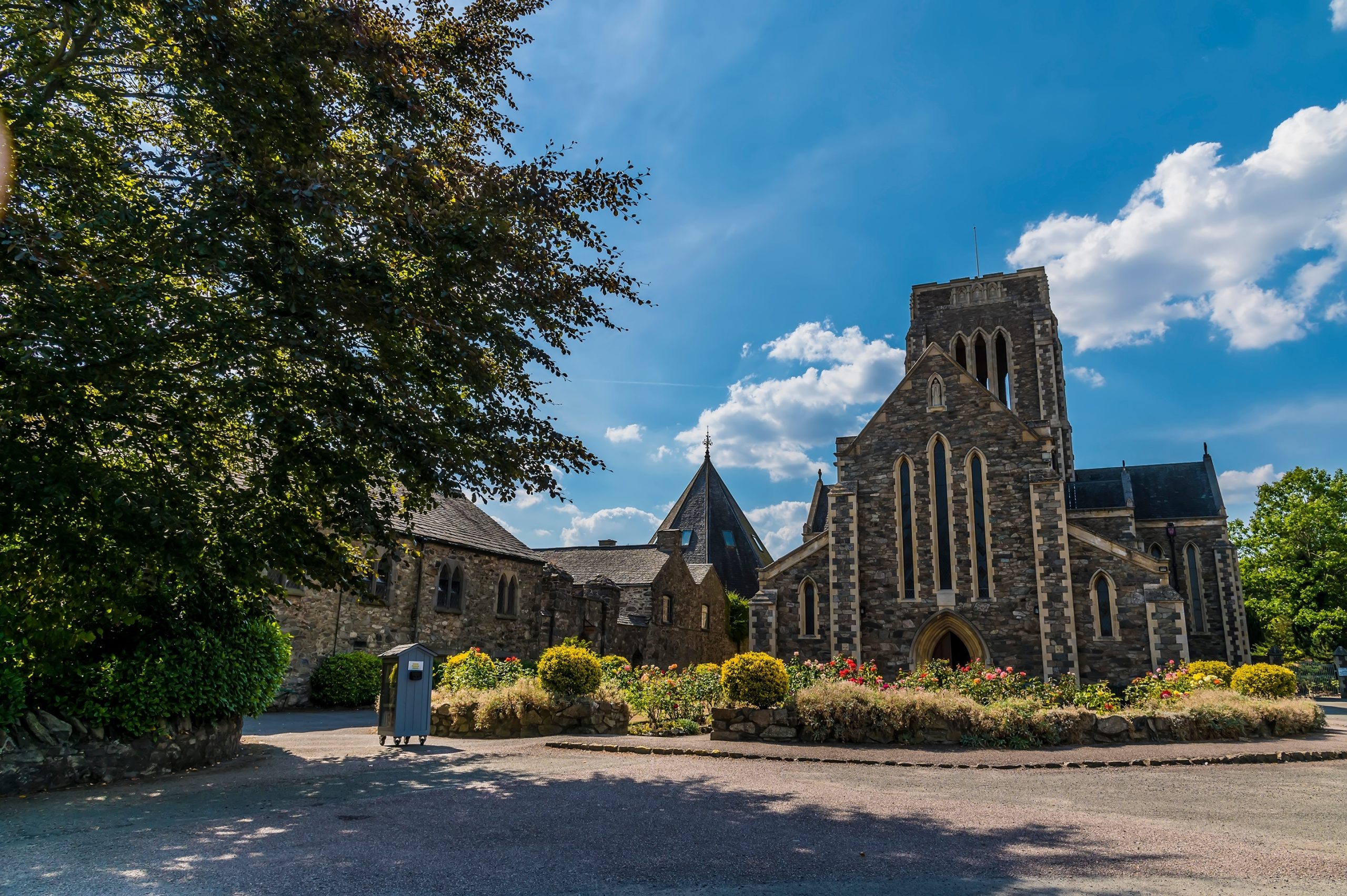 image of coalville monastery on a sunny day