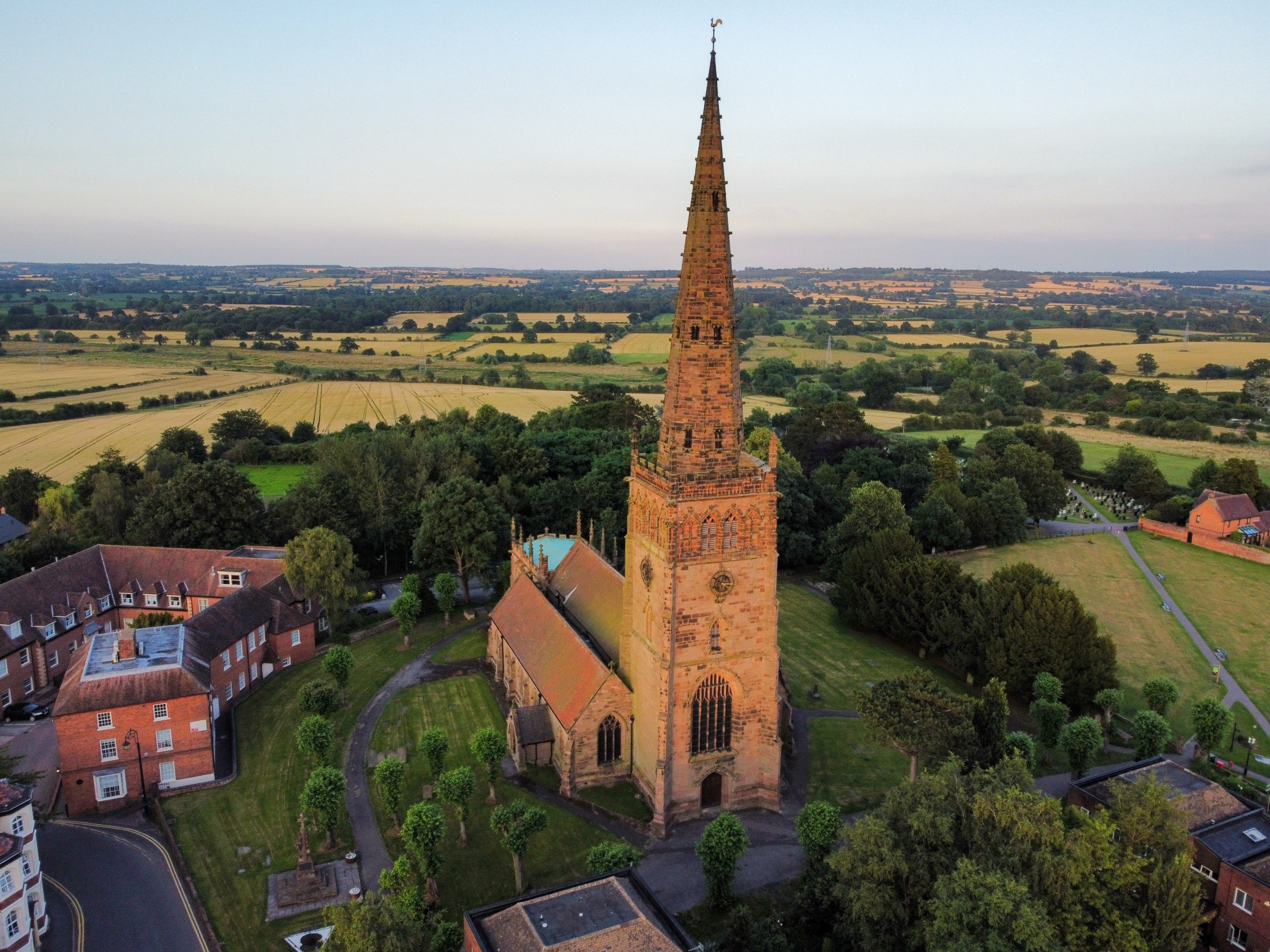 ariel shot of coleshill